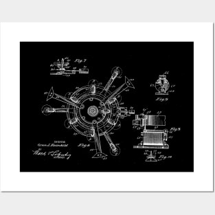 Automatic Bowling Machine Vintage Patent Drawing Posters and Art